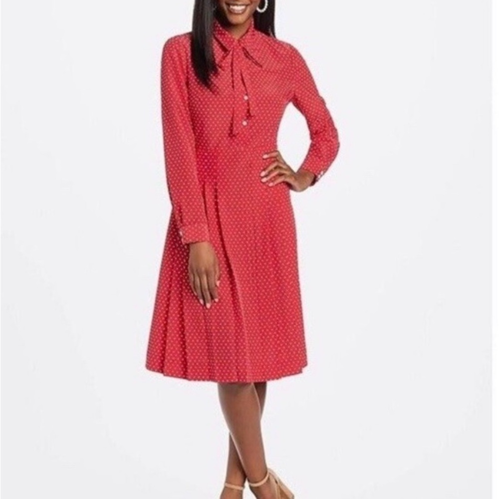 Draper James Red Dress with White Dots